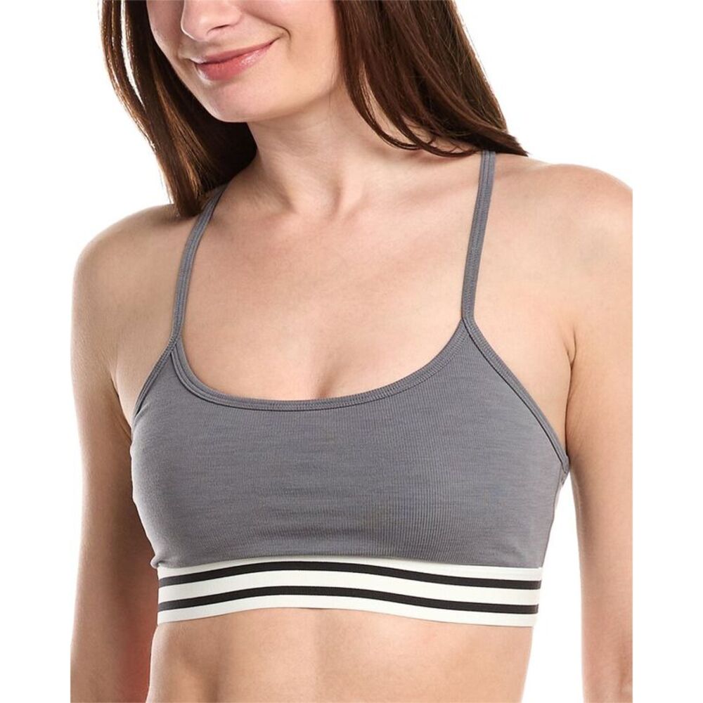 Splits59 Womens Cali Active Rib Bra, Gray
